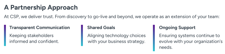 A partnership approach